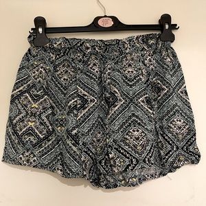 Patterned Flowy Shorts